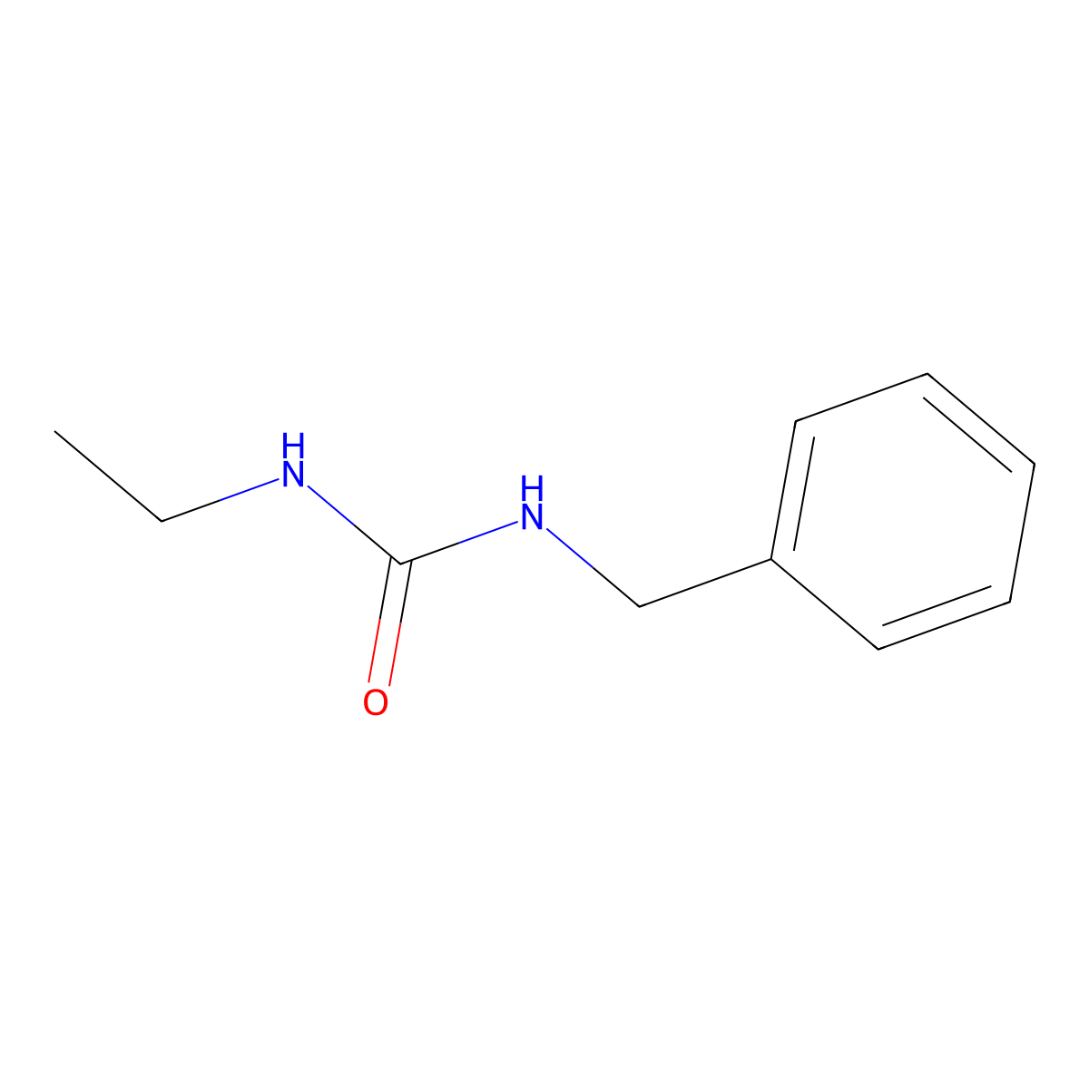 Urea, 1-benzyl-3-ethyl- molecular structure, CAS 61843-91-2
