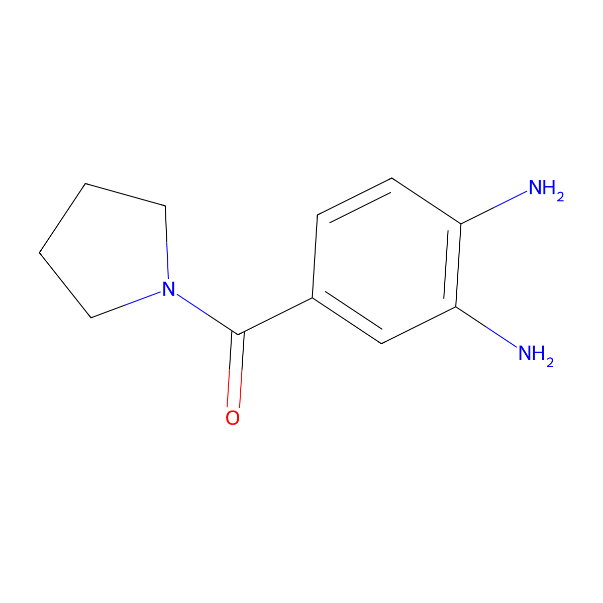 (3,4-diaMinophenyl)(pyrrolidin-1-yl)Methanone molecular structure, CAS 618440-29-2