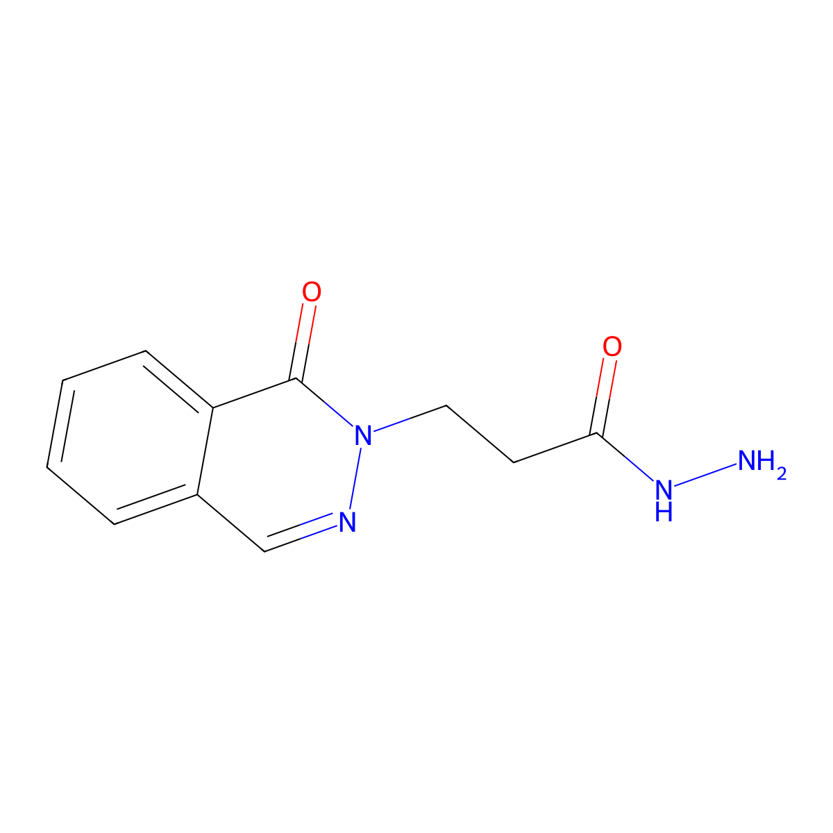 3-(1-Oxo-2(1H)-phthalazinyl)propanohydrazide molecular structure, CAS 618442-00-5