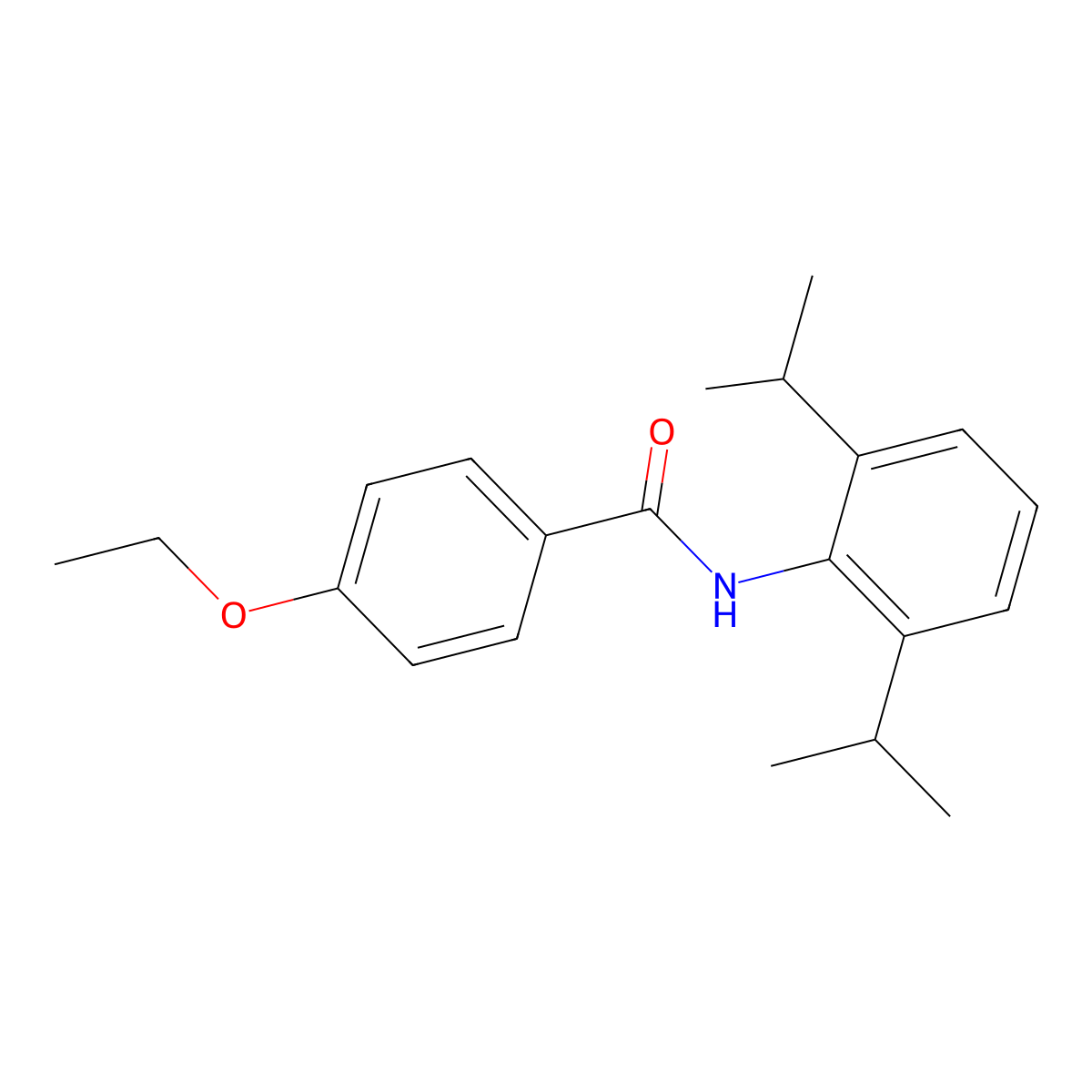 N-(2,6-Diisopropylphenyl)-4-ethoxybenzamide molecular structure, CAS 618443-25-7