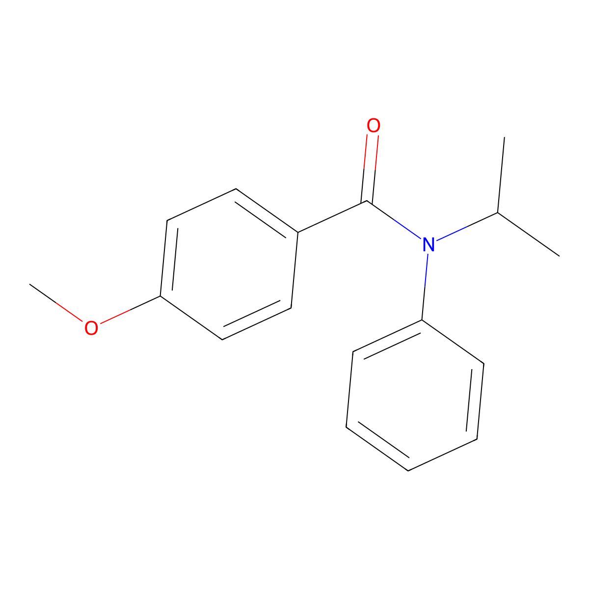 N-Isopropyl-4-methoxy-N-phenylbenzamide molecular structure, CAS 618443-36-0
