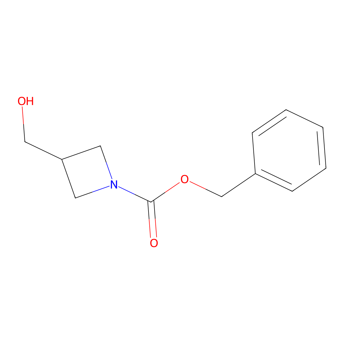 3-Hydroxymethyl-azetidine-1-carboxylic acid benzyl ester molecular structure, CAS 618446-42-7