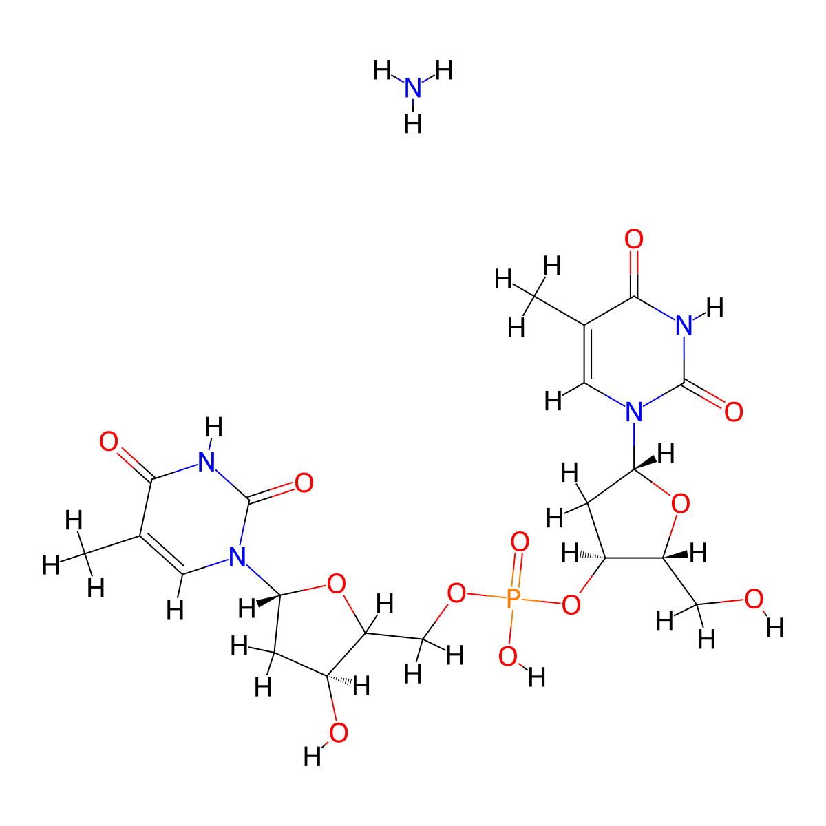 Tpt ammonium salt molecular structure, CAS 61845-26-9