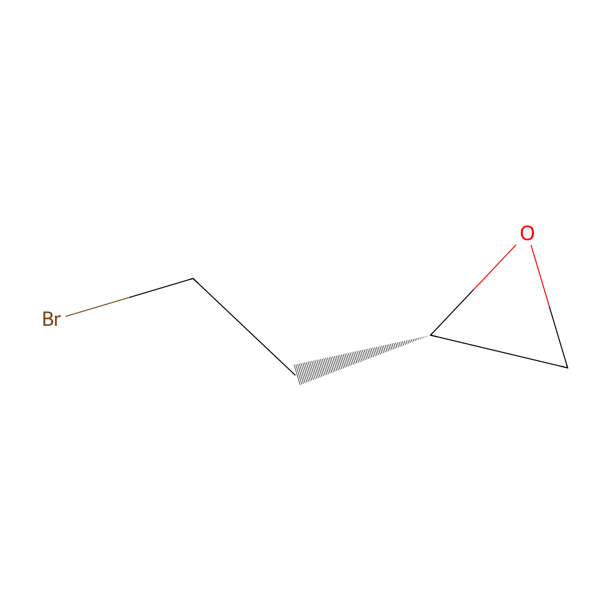 (S)-(-)-(2-Bromoethyl)oxirane molecular structure, CAS 61847-07-2