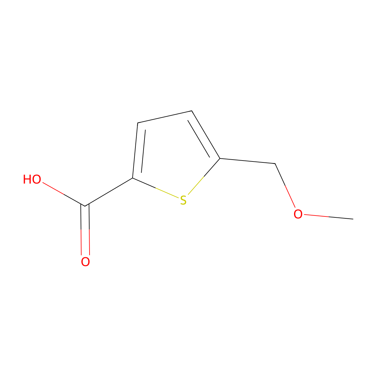 5-(Methoxymethyl)thiophene-2-carboxylic acid molecular structure, CAS 61855-04-7