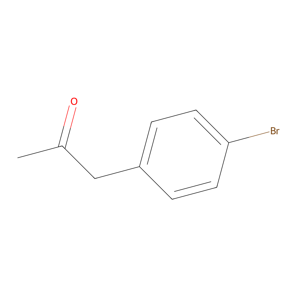 1-(4-Bromophenyl)propan-2-one molecular structure, CAS 6186-22-7