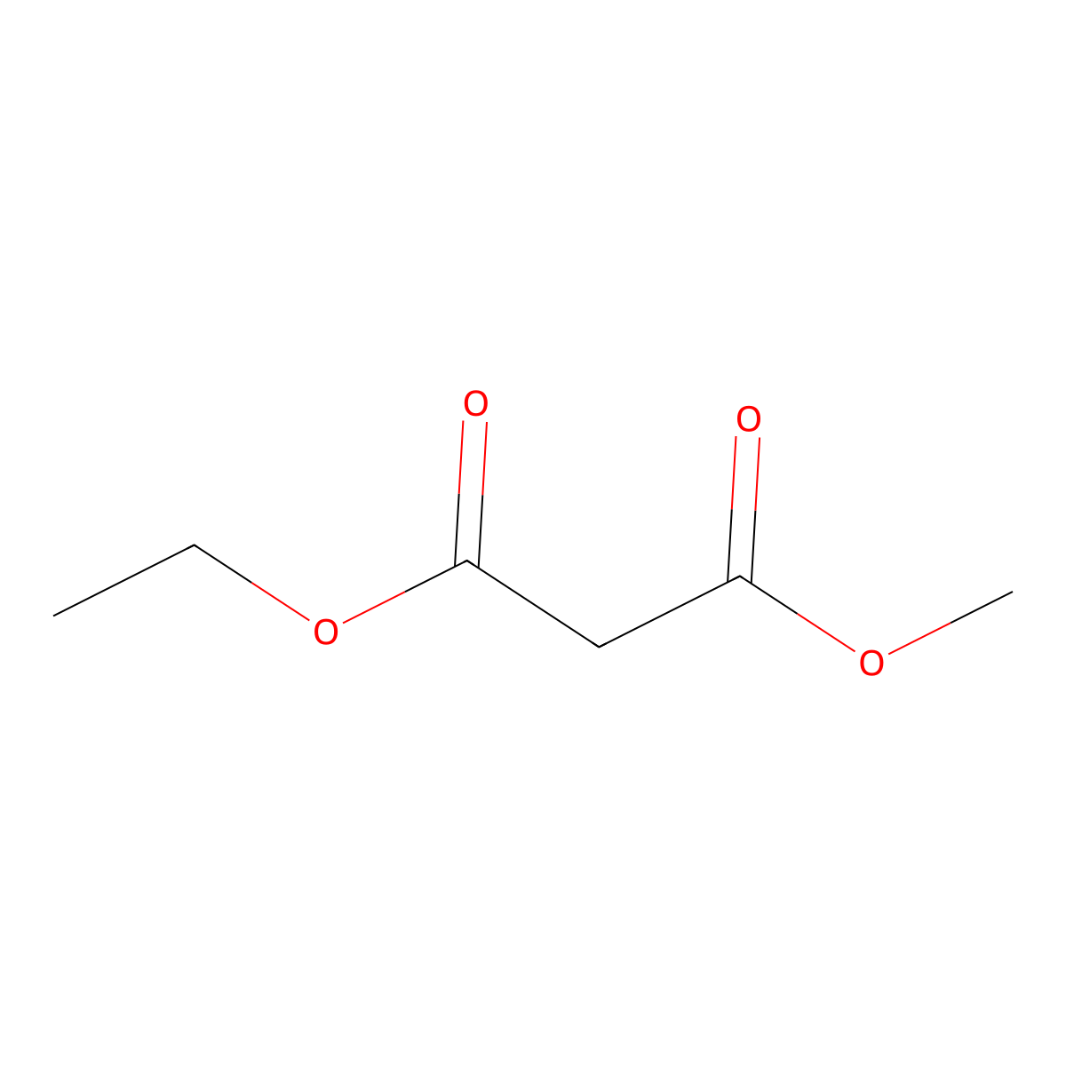 1-Ethyl 3-methyl malonate molecular structure, CAS 6186-89-6