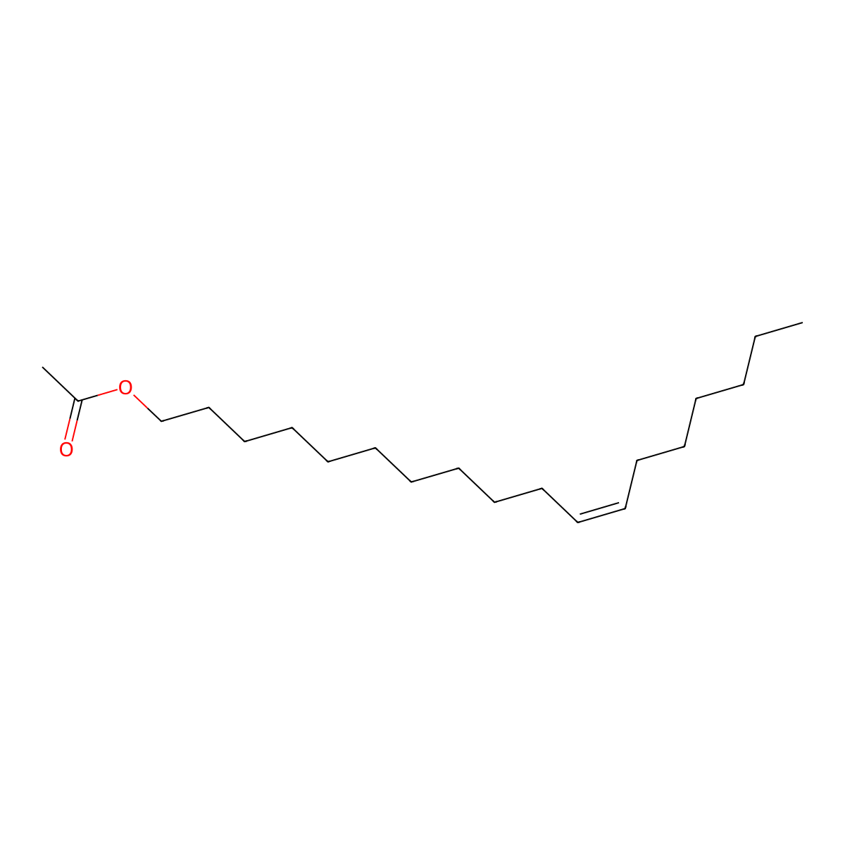 cis-Vaccenyl acetate molecular structure, CAS 6186-98-7