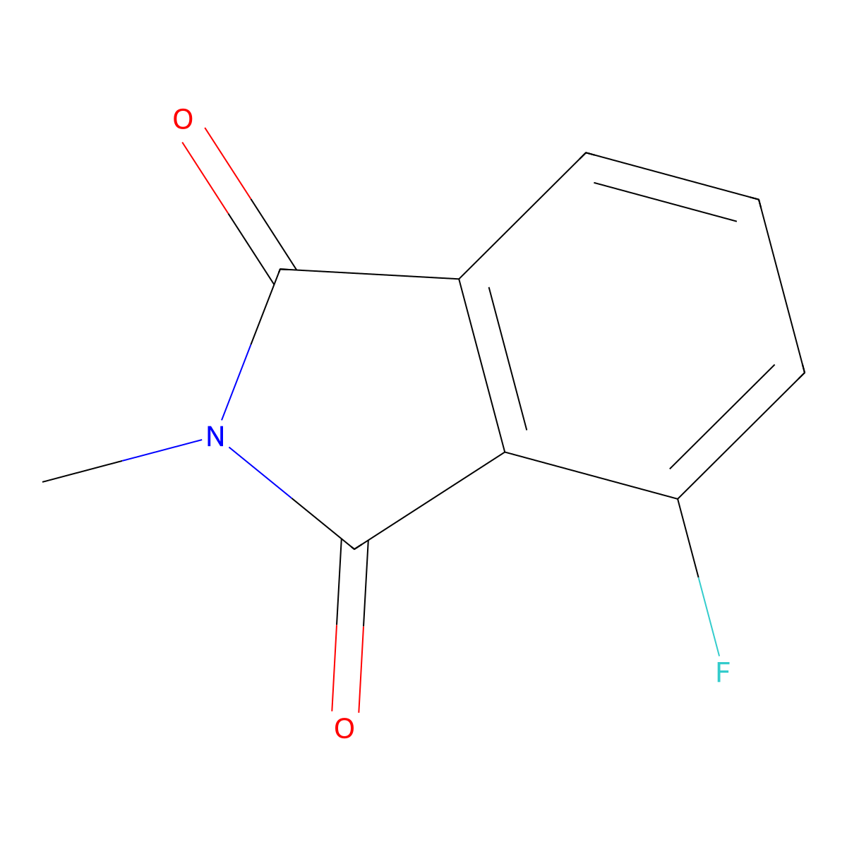 4-fluoro-2-methyl-2,3-dihydro-1H-isoindole-1,3-dione molecular structure, CAS 61864-48-0