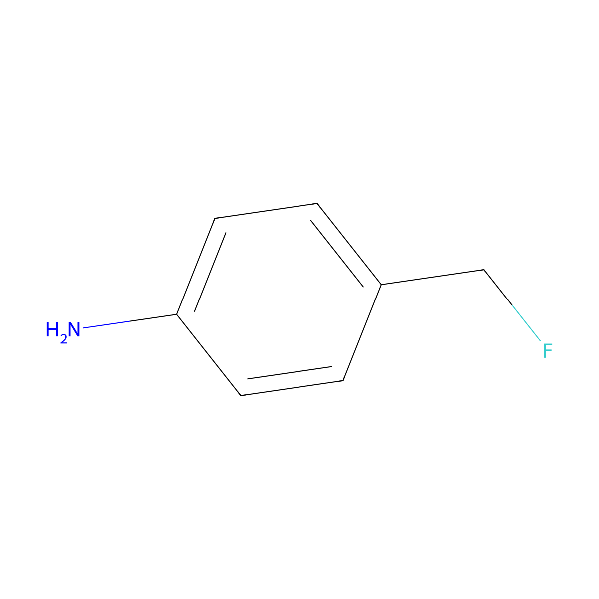 4-(Fluoromethyl)aniline molecular structure, CAS 61865-29-0