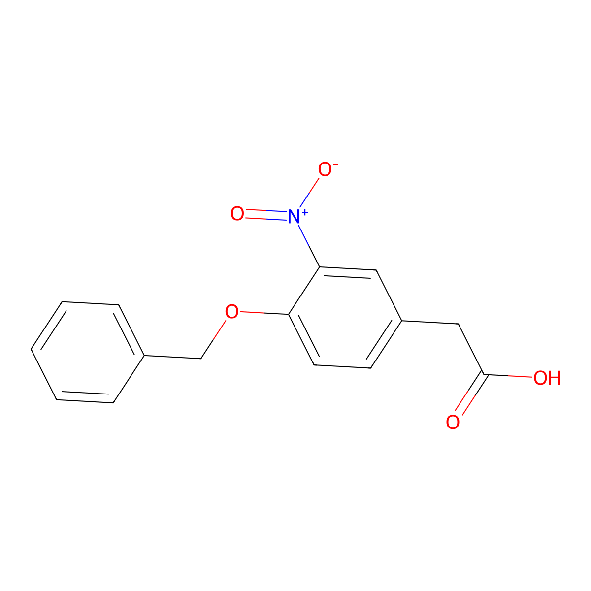 [4-(Benzyloxy)-3-nitrophenyl]acetic acid molecular structure, CAS 61873-94-7