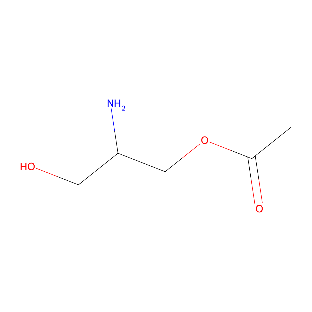1,3-Propanediol, 2-amino-, 1-acetate molecular structure, CAS 61874-52-0