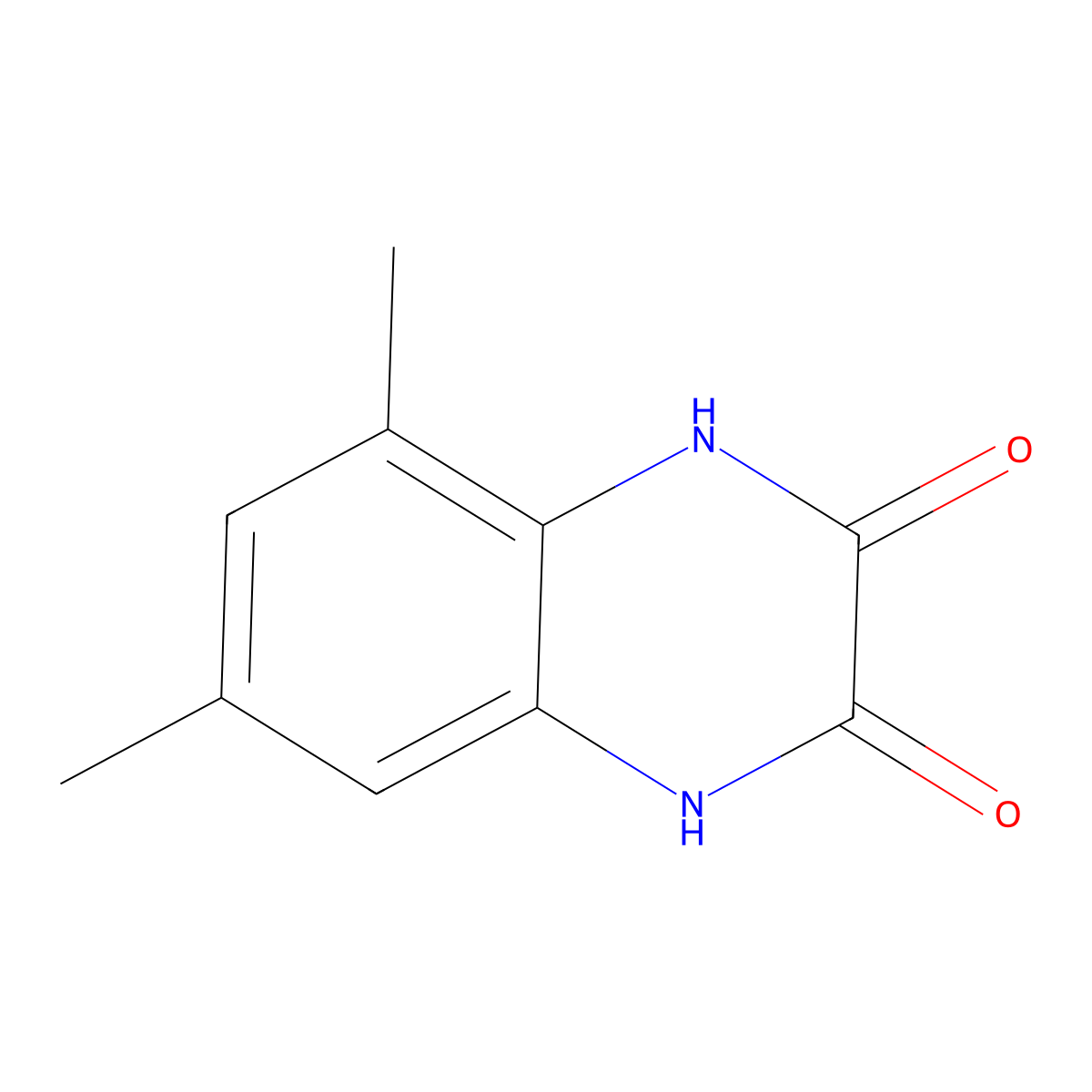 5,7-Dimethyl-1,4-dihydroquinoxaline-2,3-dione molecular structure, CAS 61875-44-3