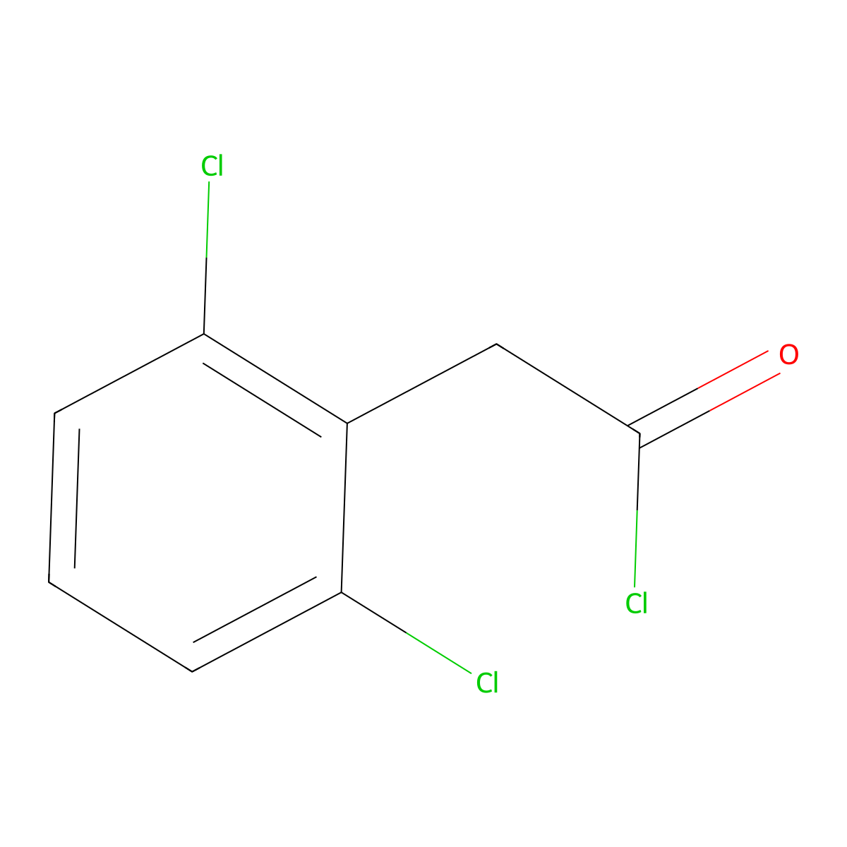 2-(2,6-Dichlorophenyl)acetyl chloride molecular structure, CAS 61875-53-4