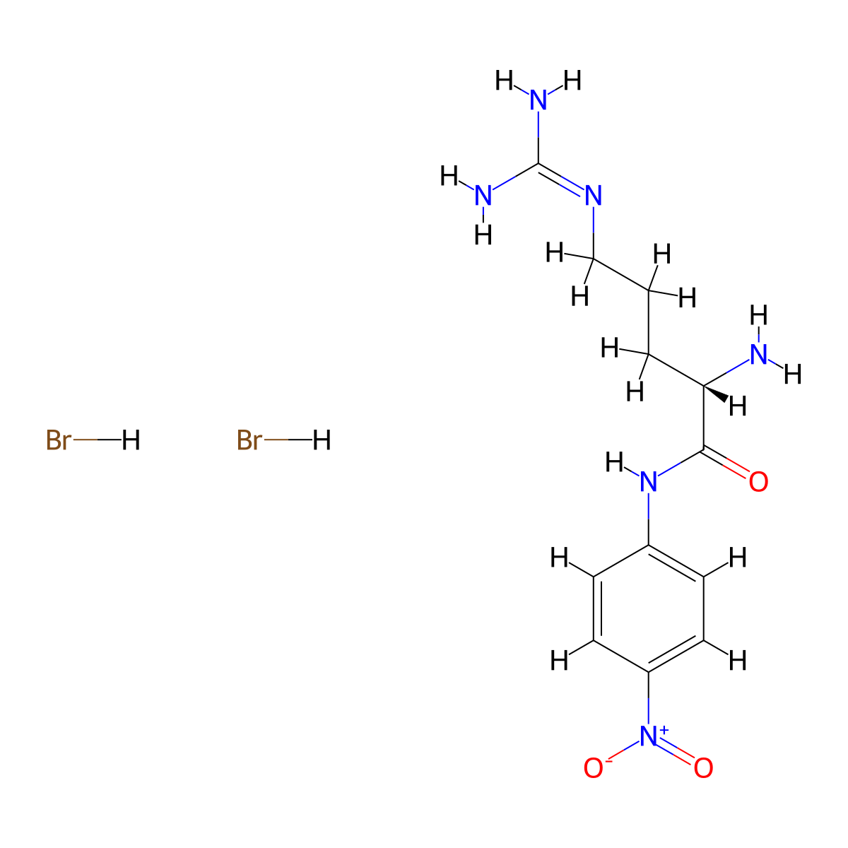 H-L-Arg-pna 2hbr molecular structure, CAS 61876-73-1