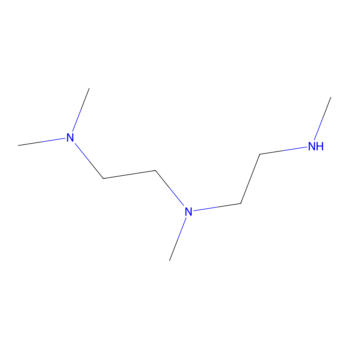 1,2-Ethanediamine, N,N,N'-trimethyl-N'-[2-(methylamino)ethyl]- molecular structure, CAS 61877-80-3