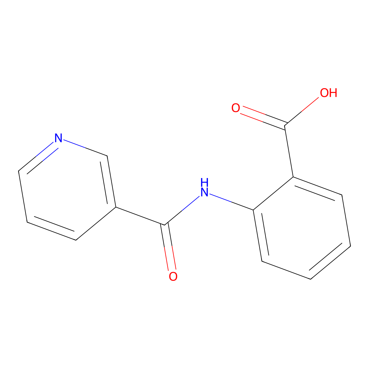 Anthranilic acid, N-nicotinoyl- molecular structure, CAS 6188-02-9
