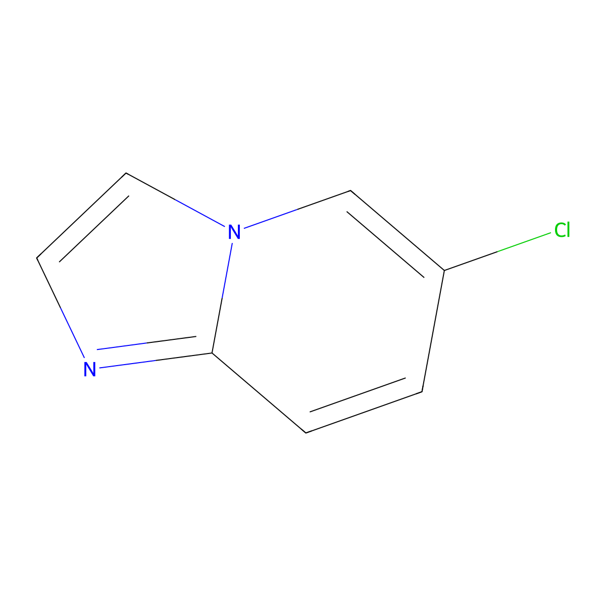 6-Chloroimidazo(1,2-a)pyridine molecular structure, CAS 6188-25-6
