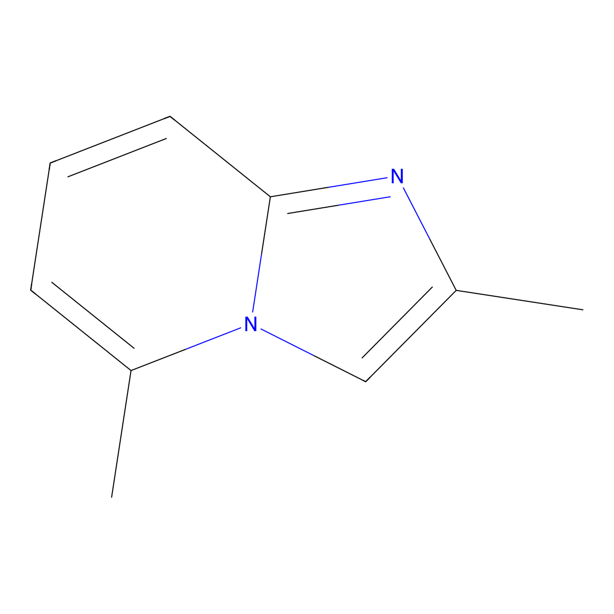 2,5-Dimethylimidazo(1,2-a)pyridine molecular structure, CAS 6188-30-3