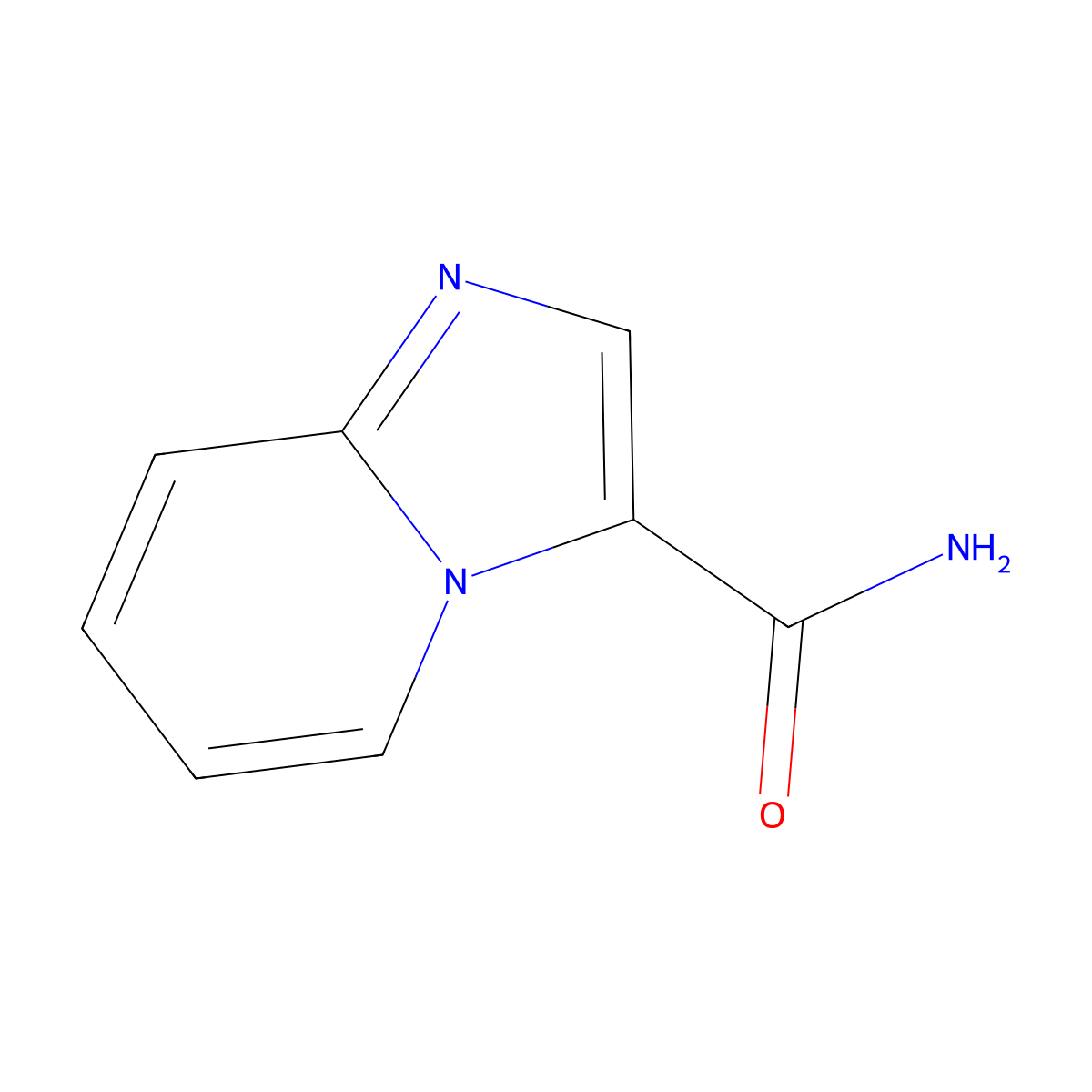 Imidazo(1,2-a)pyridine-3-carboxamide molecular structure, CAS 6188-45-0