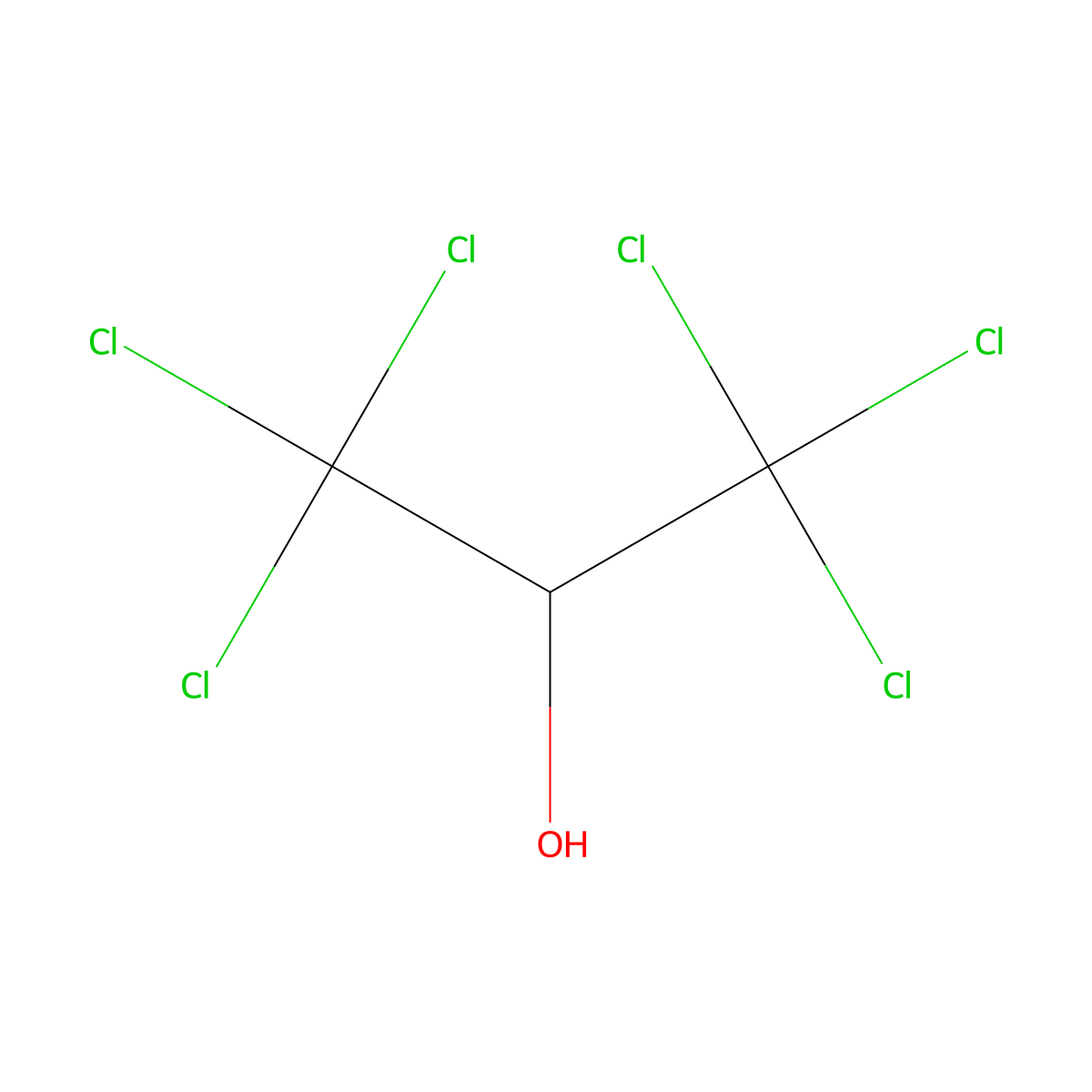 2-Propanol, 1,1,1,3,3,3-hexachloro- molecular structure, CAS 6188-63-2