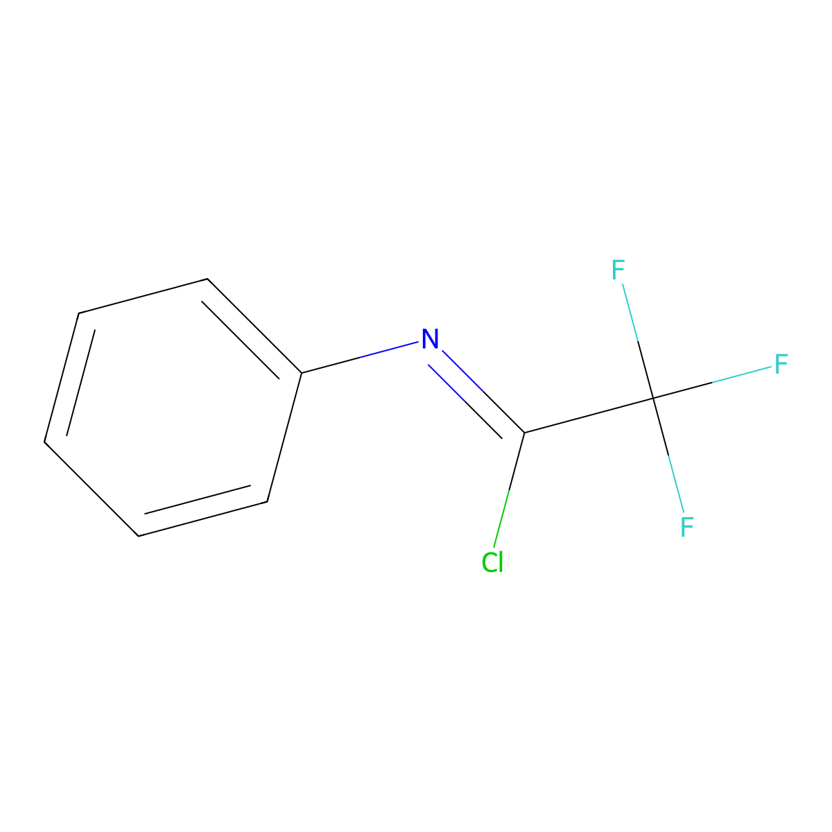 2,2,2-Trifluoro-N-phenylacetimidoyl Chloride molecular structure, CAS 61881-19-4