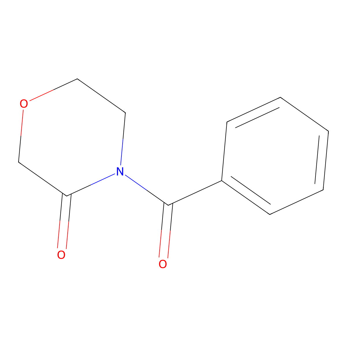 4-Benzoylmorpholin-3-one molecular structure, CAS 61883-62-3