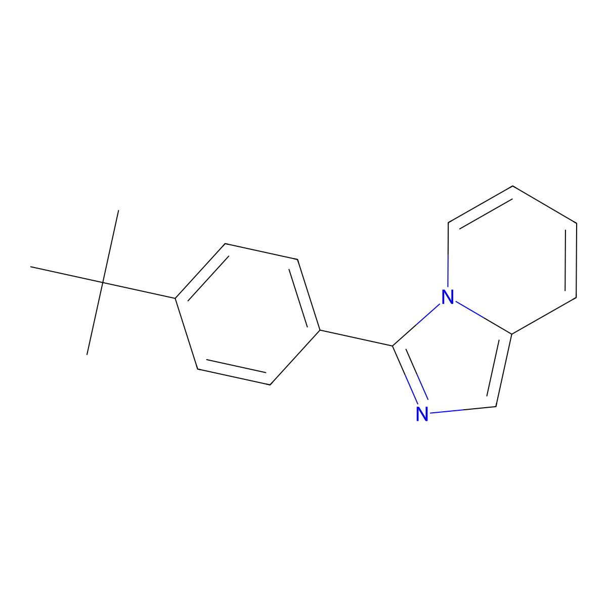 3-(4-Tert-butylphenyl)imidazo[1,5-a]pyridine molecular structure, CAS 618859-85-1