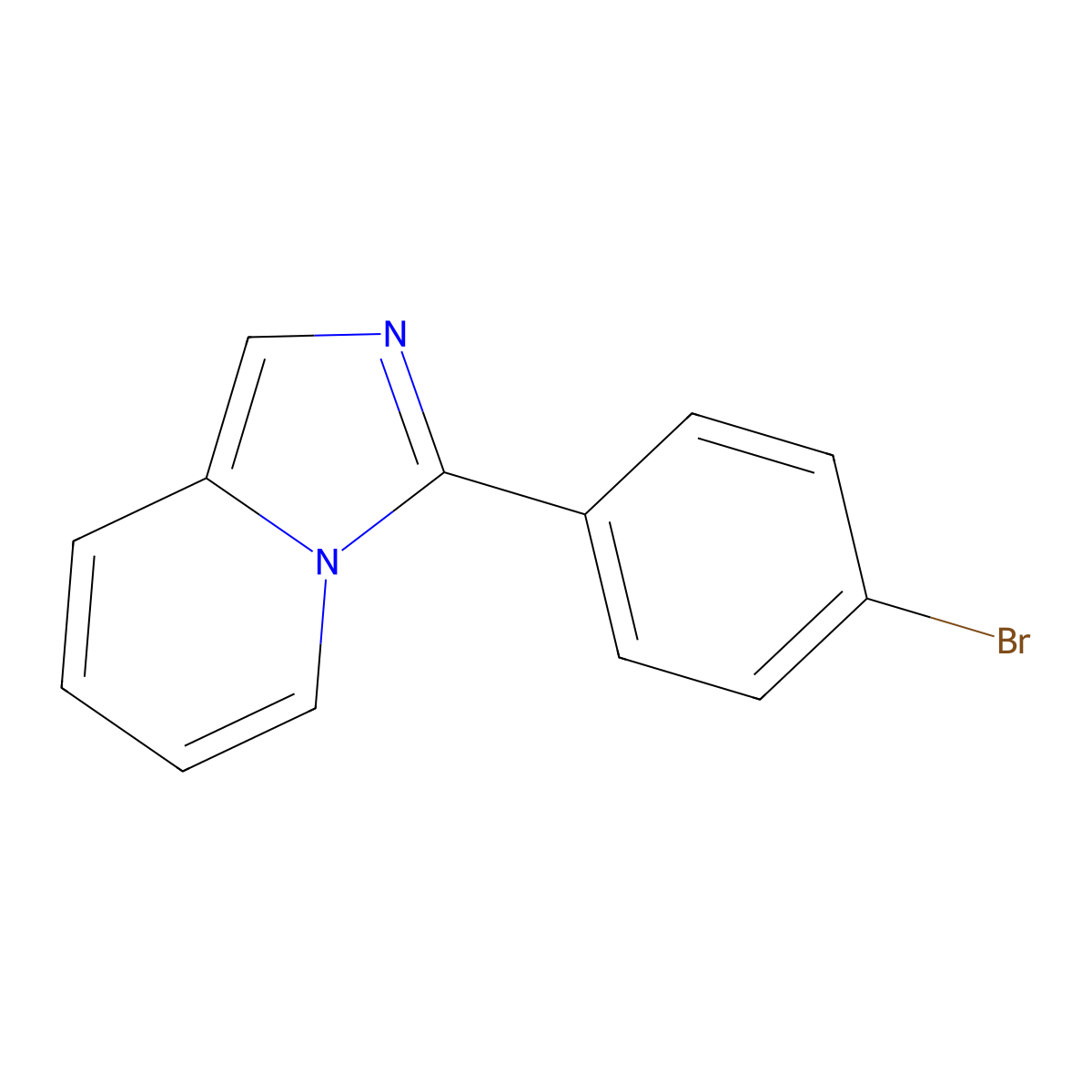 3-(4-Bromophenyl)imidazo[1,5-a]pyridine molecular structure, CAS 618859-90-8