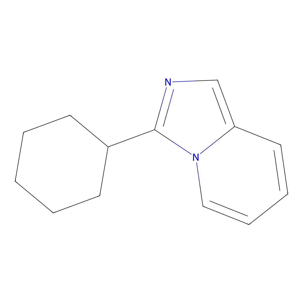 3-Cyclohexylimidazo[1,5-a]pyridine molecular structure, CAS 618859-94-2