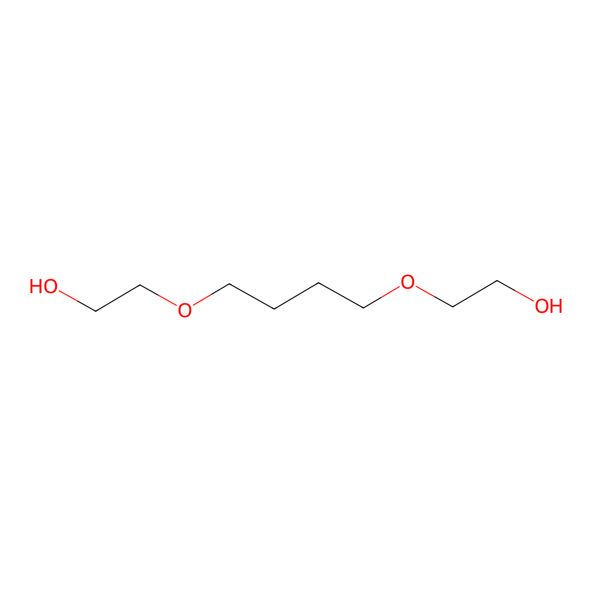 2-[4-(2-Hydroxyethoxy)butoxy]ethan-1-ol molecular structure, CAS 61886-16-6
