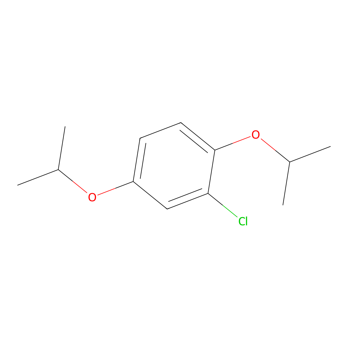 2-Chloro-1,4-bis(1-methylethoxy)benzene molecular structure, CAS 61886-39-3