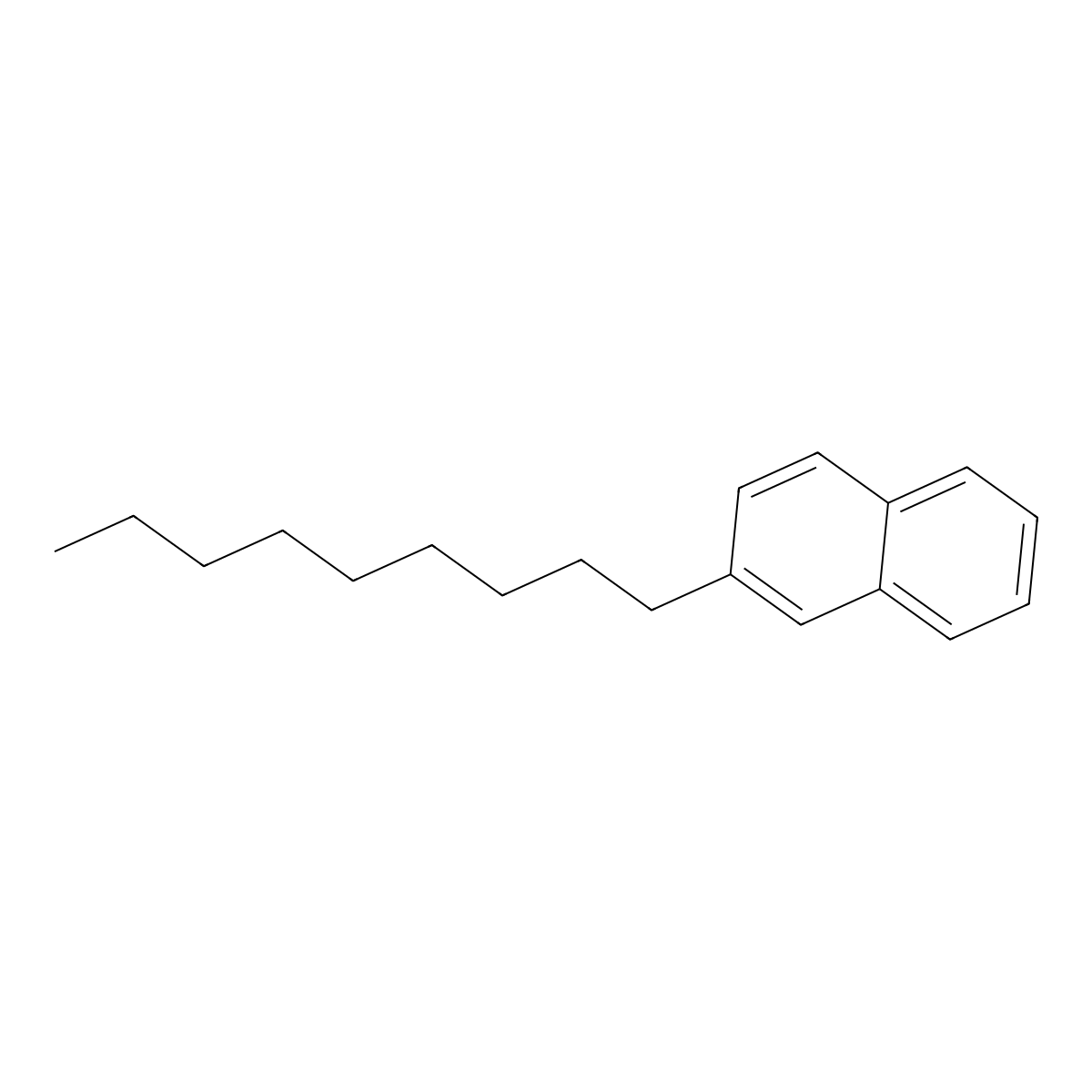 2-Nonylnaphthalene molecular structure, CAS 61886-67-7