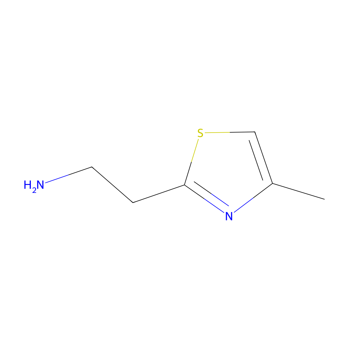 2-(4-Methyl-1,3-thiazol-2-yl)ethan-1-amine molecular structure, CAS 61887-91-0