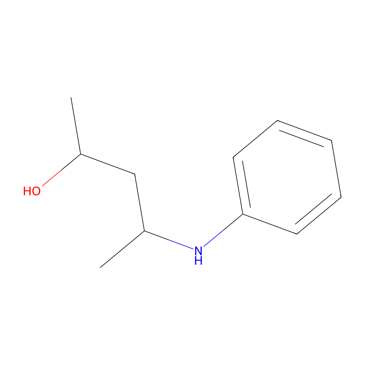 2-Pentanol, 4-(phenylamino)- molecular structure, CAS 61888-16-2