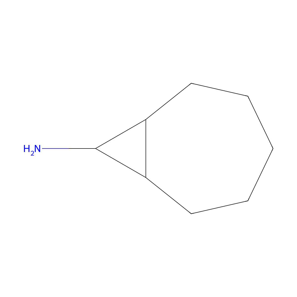 Bicyclo[5.1.0]octan-8-amine molecular structure, CAS 61888-94-6