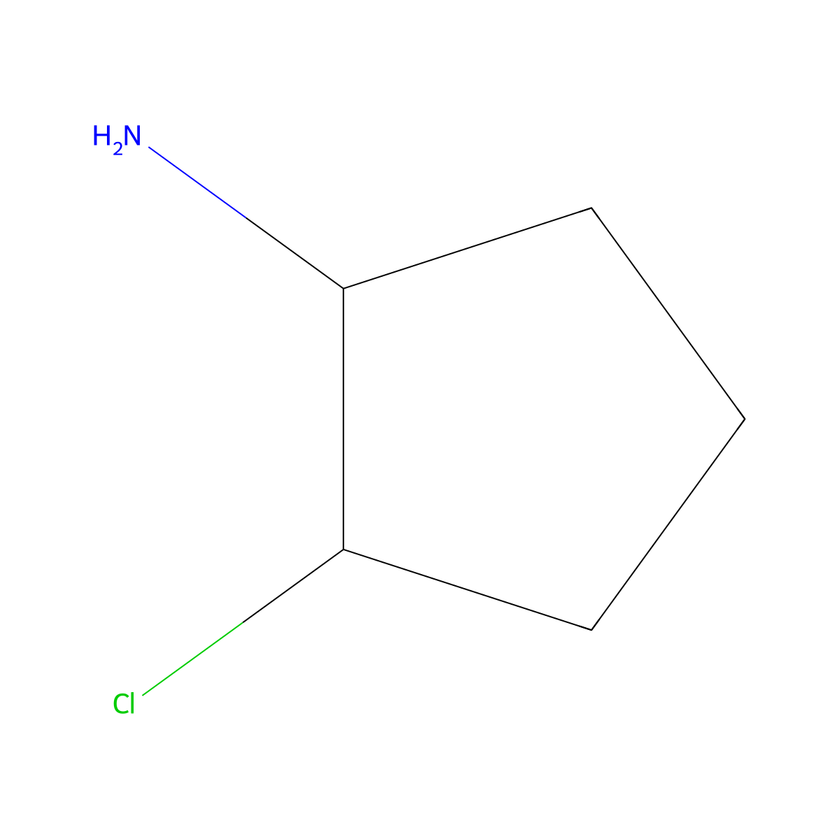 2-Chlorocyclopentan-1-amine molecular structure, CAS 61888-96-8