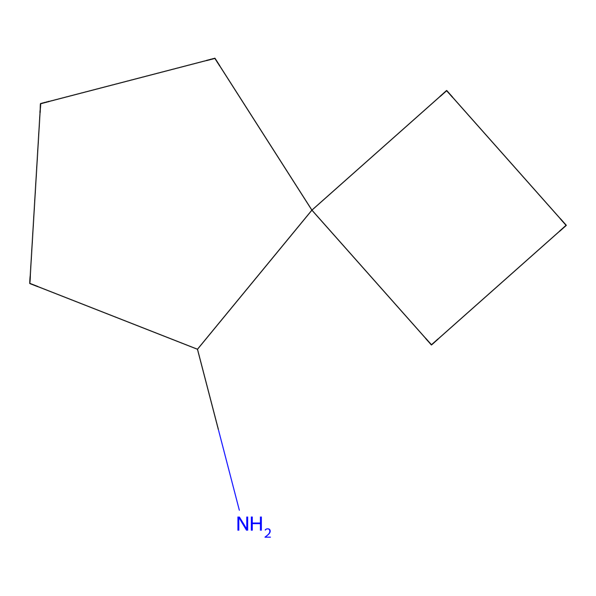 Spiro(3.4)octan-5-amine molecular structure, CAS 61888-97-9
