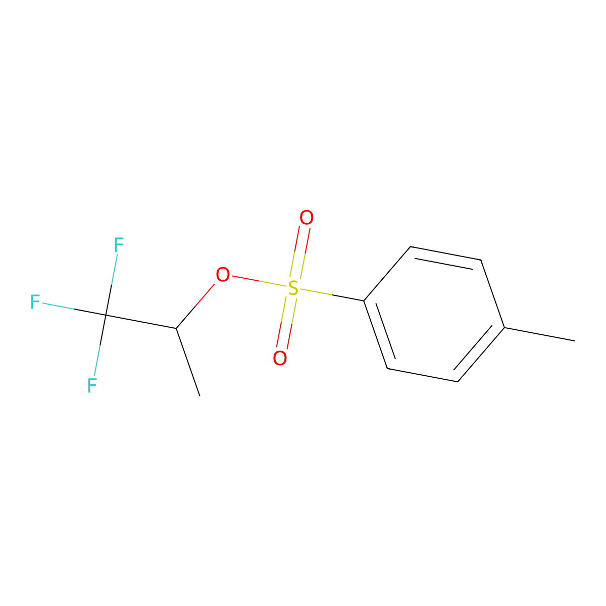 1,1,1-Trifluoropropan-2-yl 4-methylbenzene-1-sulfonate molecular structure, CAS 6189-13-5