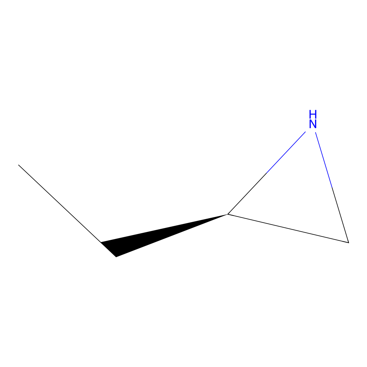 (2R)-2-Ethylaziridine molecular structure, CAS 6189-23-7