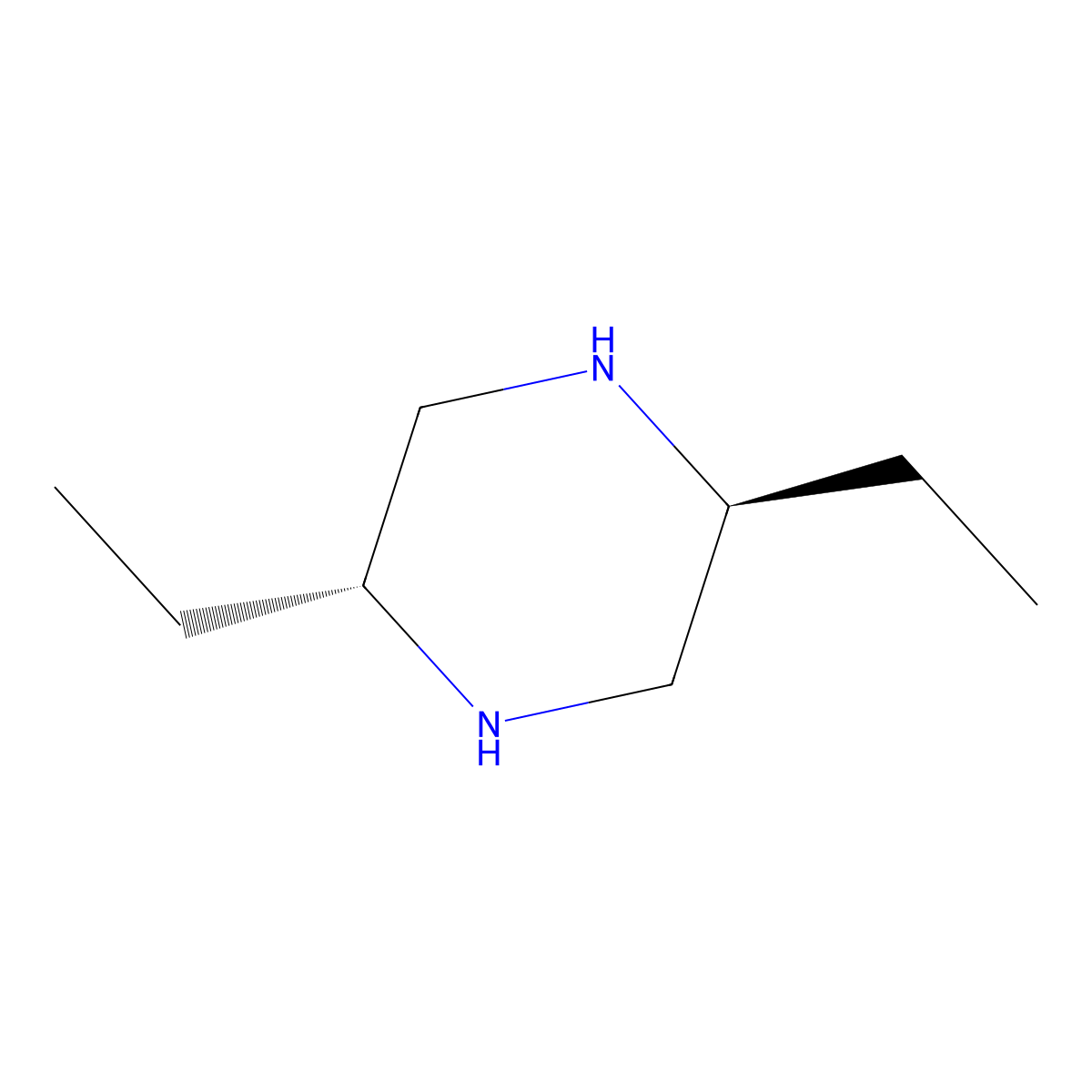 (2S,5R)-2,5-Diethyl-piperazine molecular structure, CAS 6189-24-8