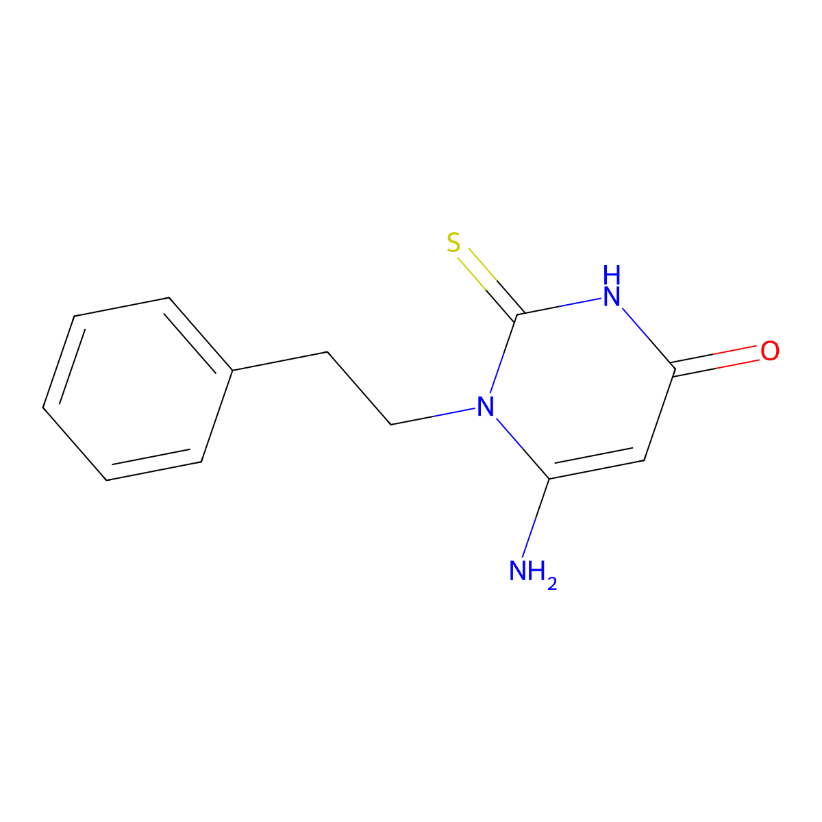 6-Amino-1-phenethyl-2-thioxo-2,3-dihydro-1h-pyrimidin-4-one molecular structure, CAS 618913-68-1