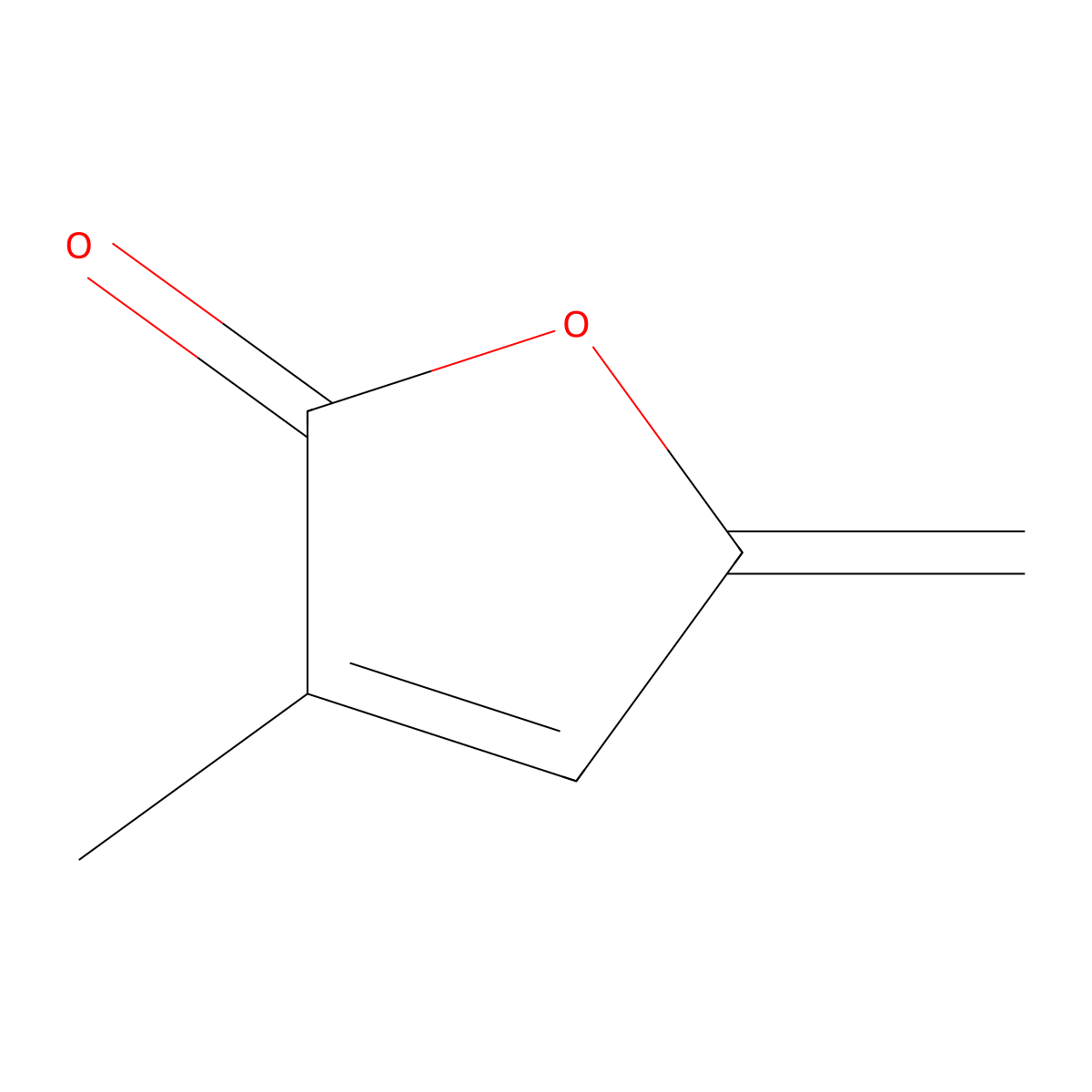 3-Methyl-5-methylidene-2,5-dihydrofuran-2-one molecular structure, CAS 61892-54-4
