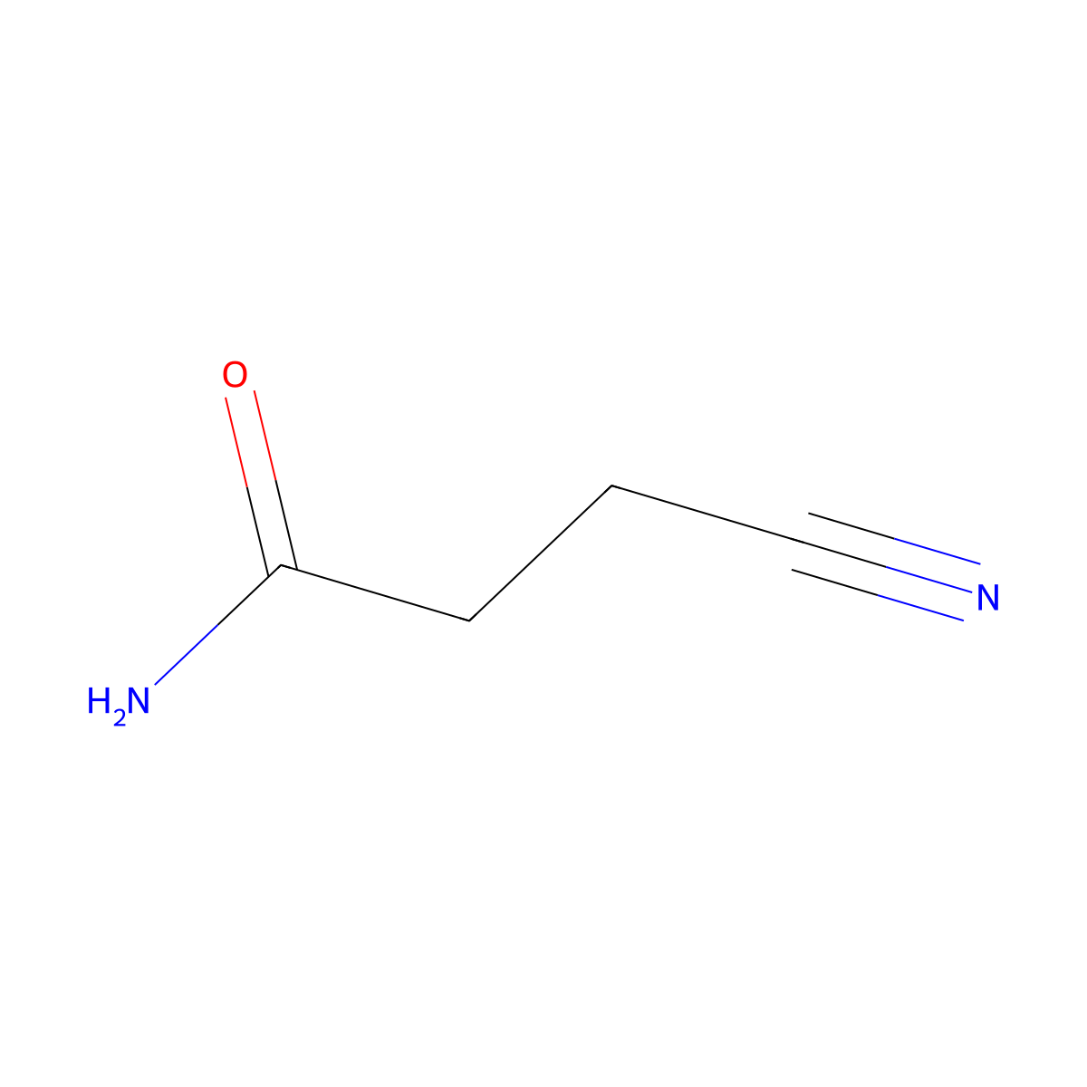 3-Cyanopropionamide molecular structure, CAS 61892-68-0