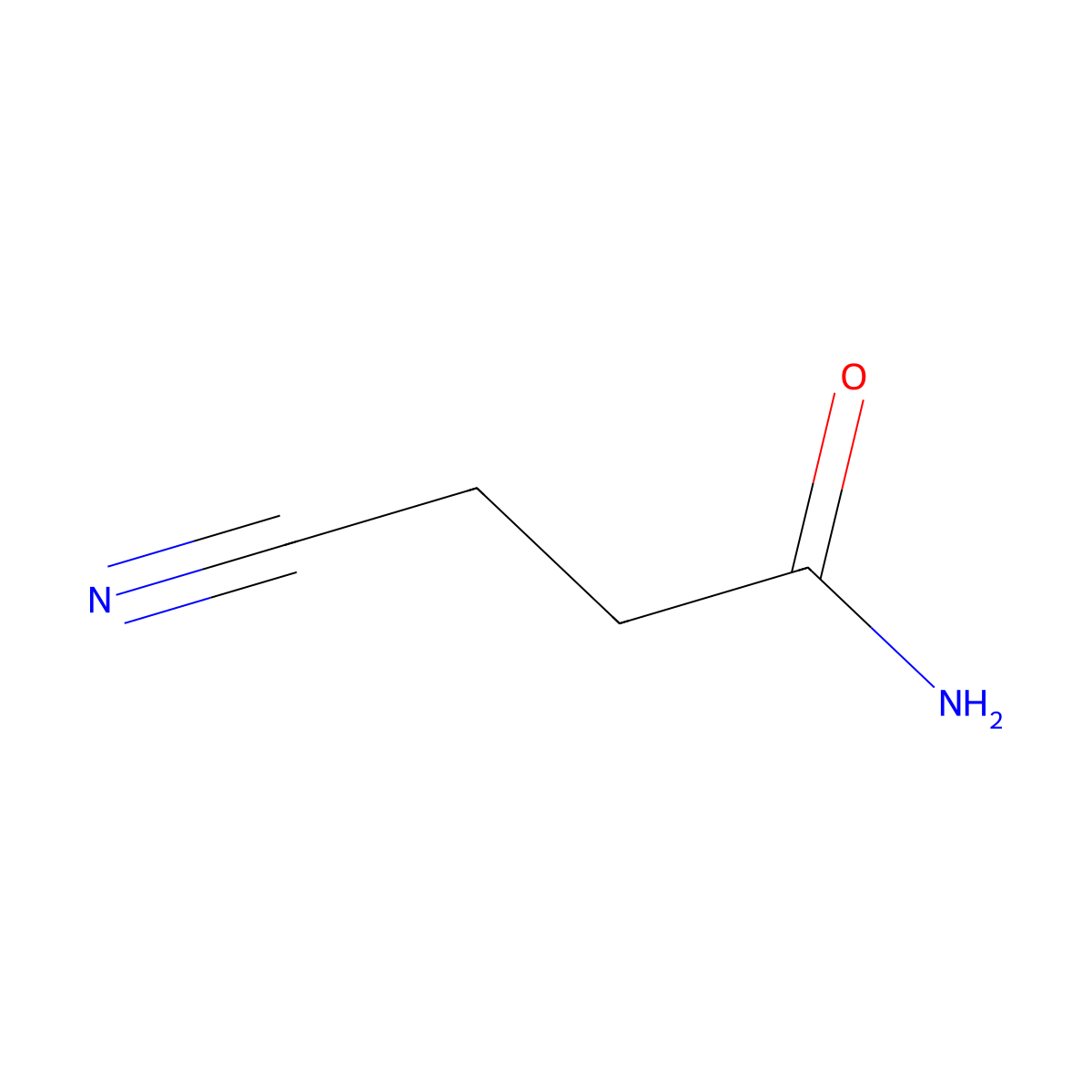 3-Cyanopropionamide molecular structure, CAS 61892-68-0