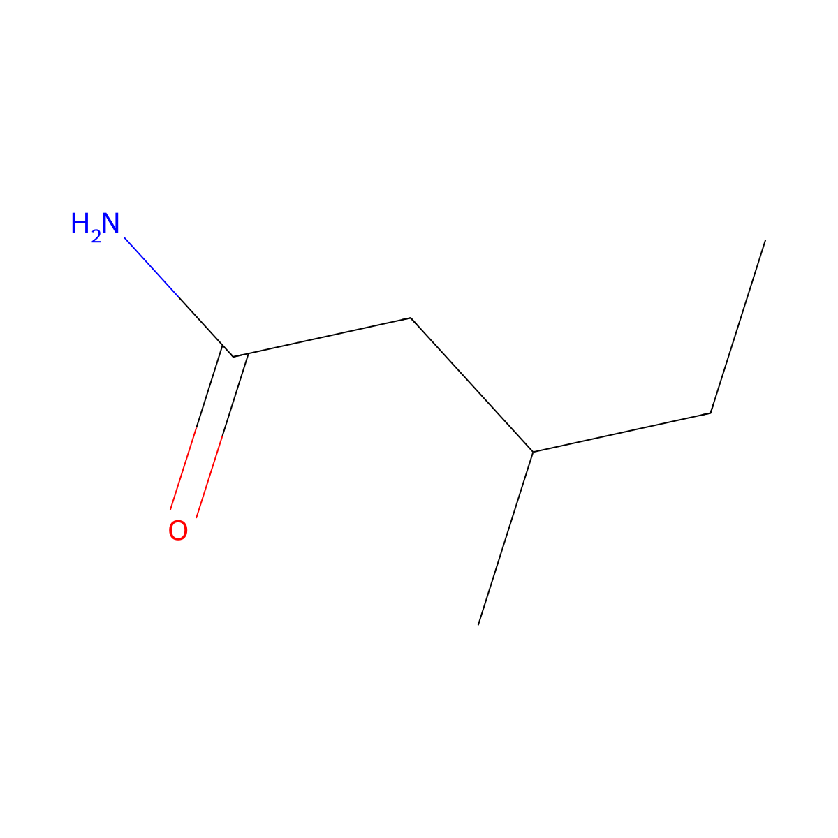 3-Methylpentanamide molecular structure, CAS 61892-69-1