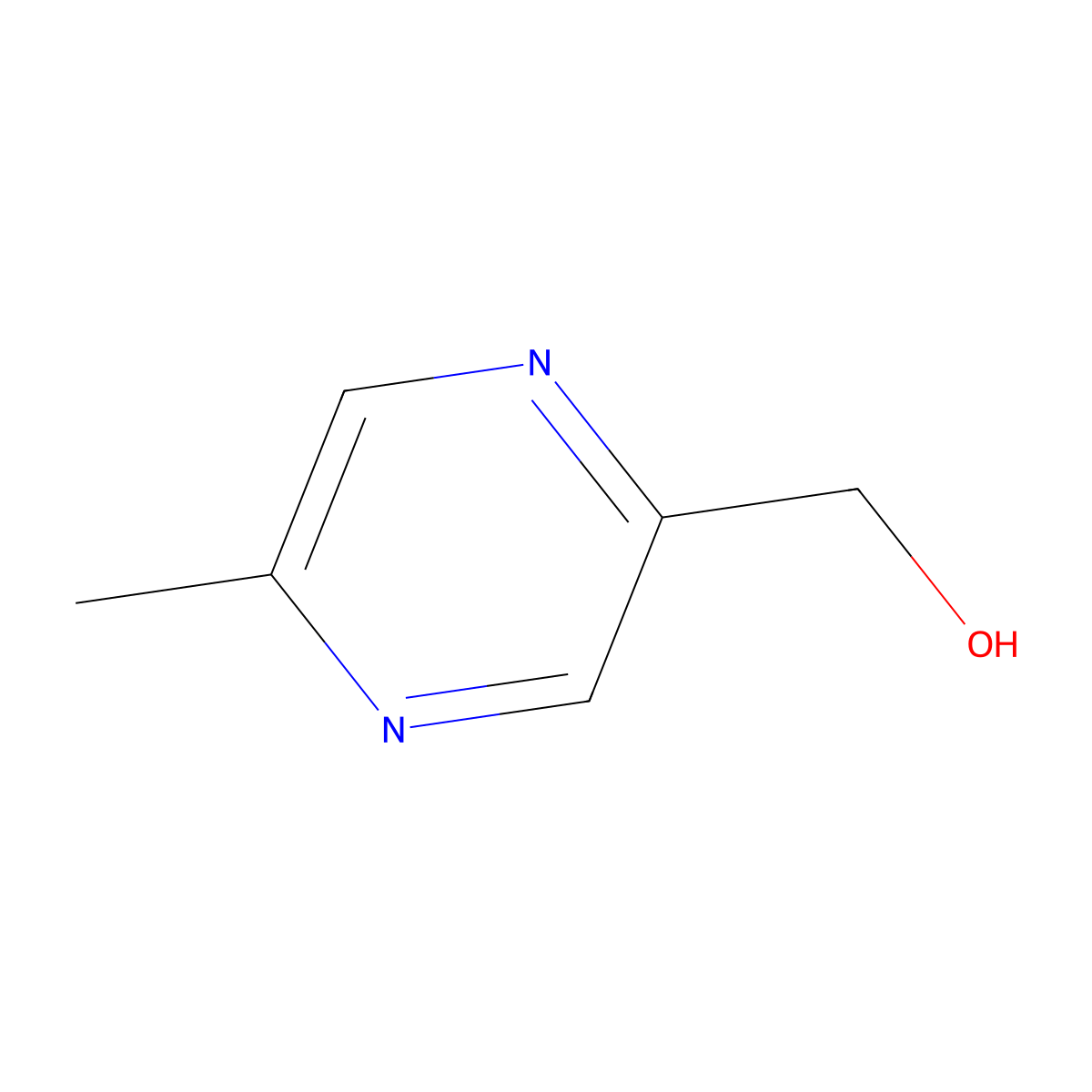 (5-Methylpyrazin-2-yl)methanol molecular structure, CAS 61892-95-3