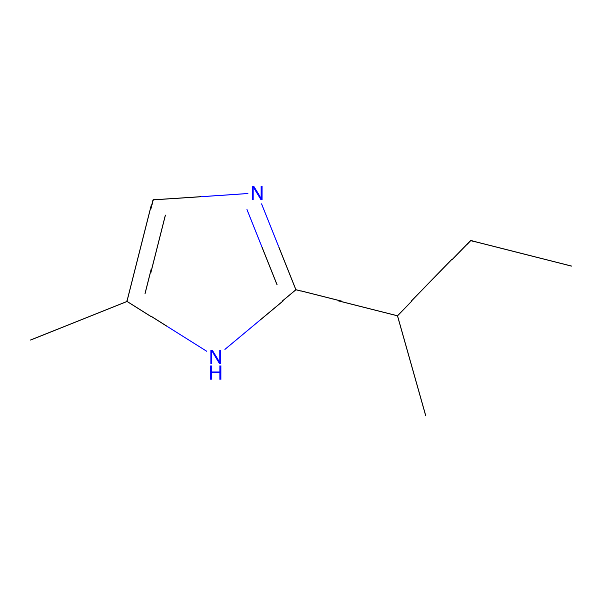 2-(Butan-2-yl)-5-methyl-1H-imidazole molecular structure, CAS 61893-07-0