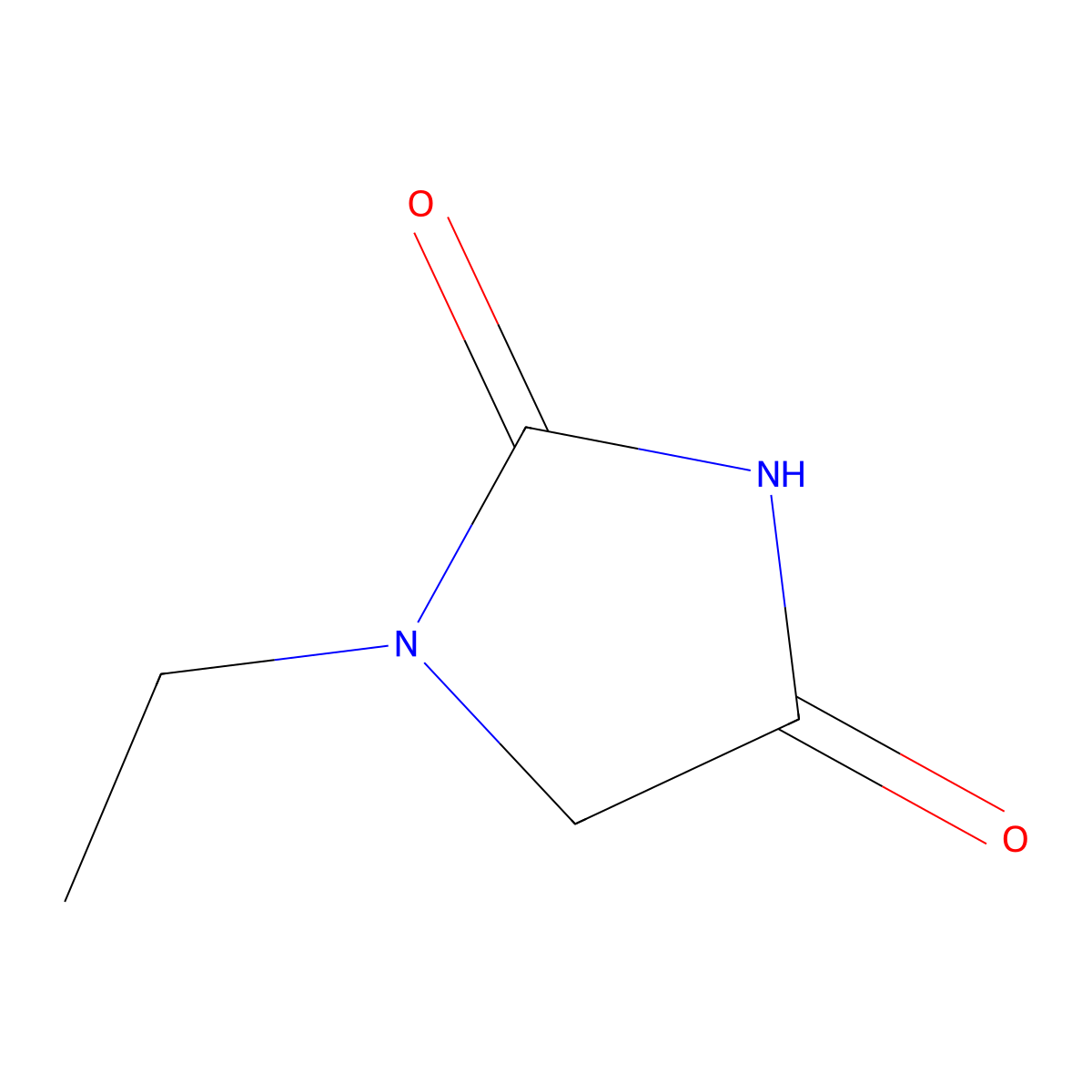1-Ethylimidazolidine-2,4-dione molecular structure, CAS 61893-09-2