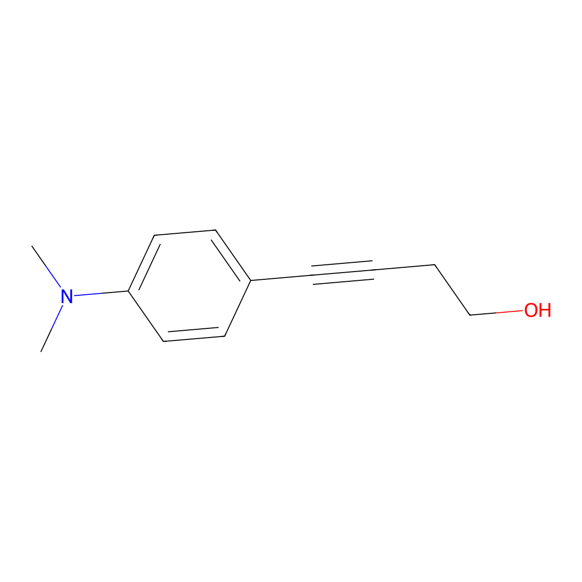4-[4-(Dimethylamino)phenyl]but-3-YN-1-OL molecular structure, CAS 61899-20-5